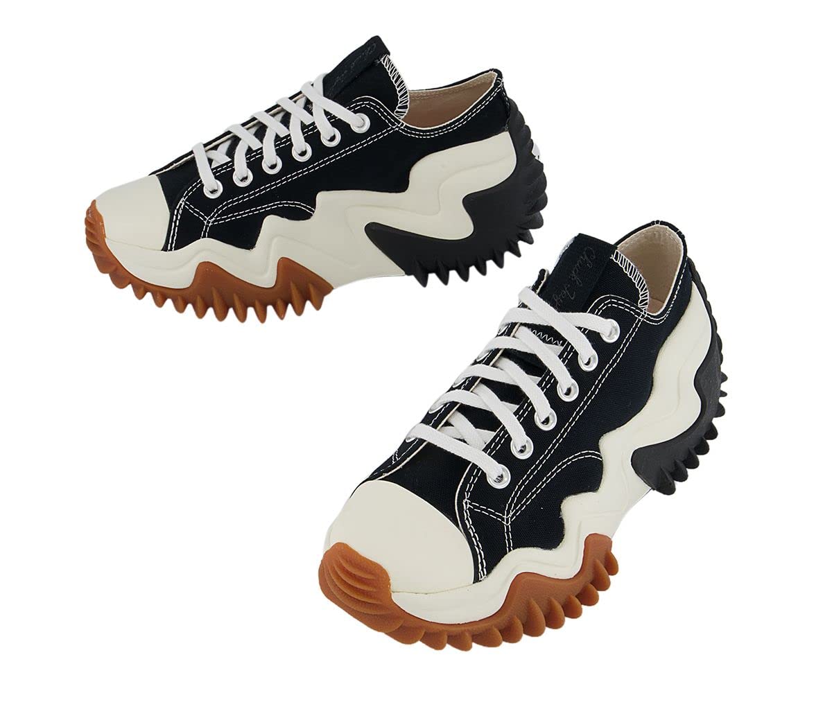 靴 CONVERSE RUN STAR MOTION OX Converse Run Star Motion Ox Platform Trainers (White Black E